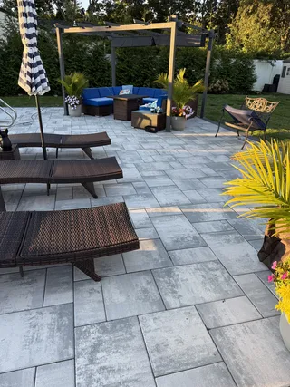 A Poolside Patio with Room to Unwind